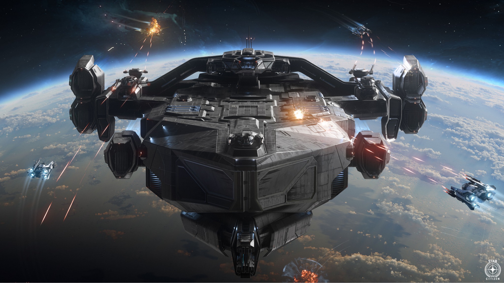Official Star Citizen capital ship combat image